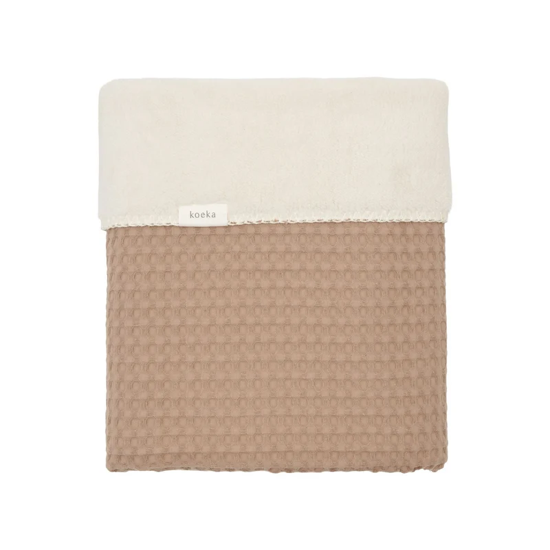 koeka Babydecke Waffel/ Plüsch Oslo 100 x 75 cm caffe
