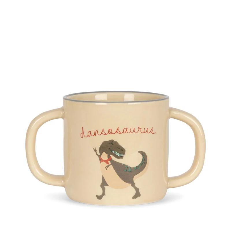 Konges Slojd Keramikschale und -Tasse - Dinosaurier