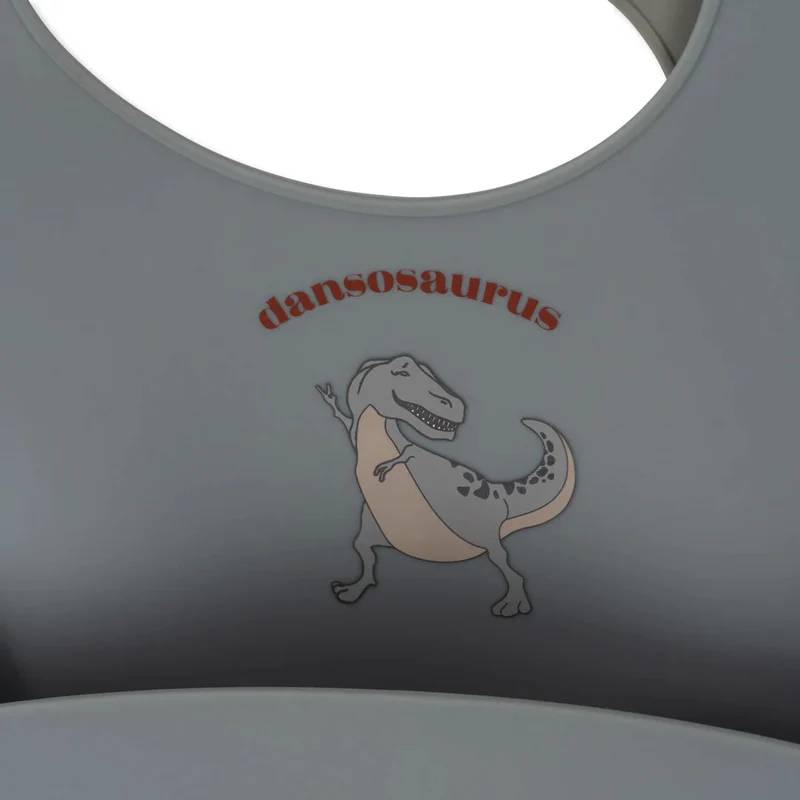 Konges Slojd silikonlätzchen im 2er-pack -dino