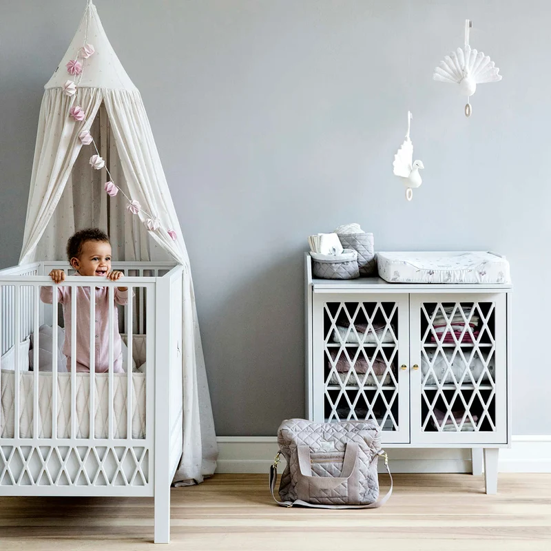 Cam Cam Harlequin Babybett 60x120 cm - weiß