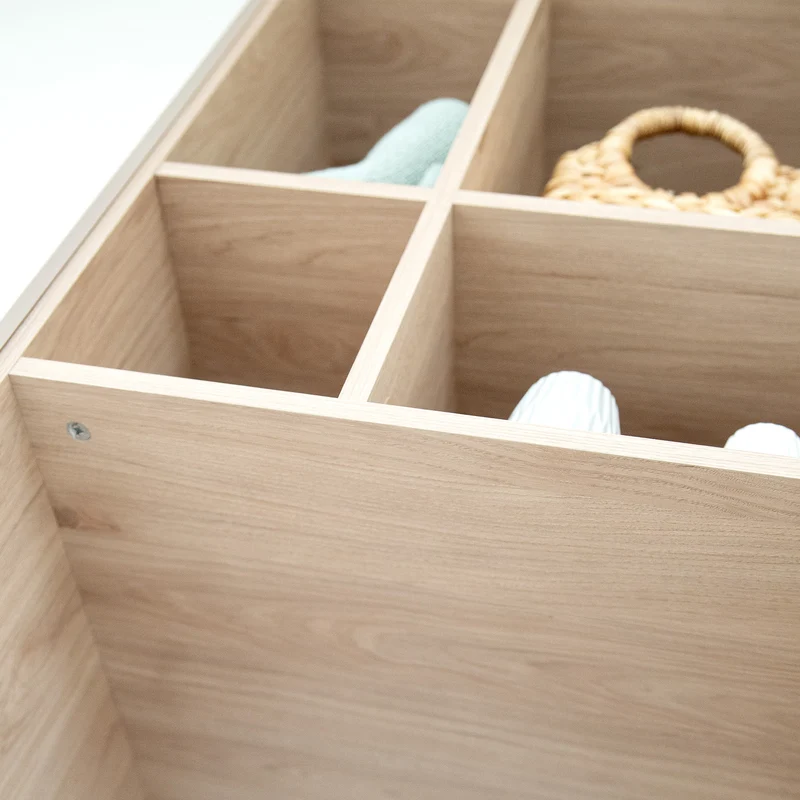Babyzimmer 'Selva' 3-teilig - Offene Fächer & Soft Close - Reed Green / Virginia Chestnut