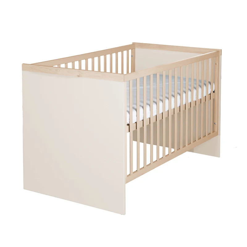 Babyzimmer 'Elva' 3-teilig - Offene Fächer & Soft Close - Cashmere / Virginia Chestnut
