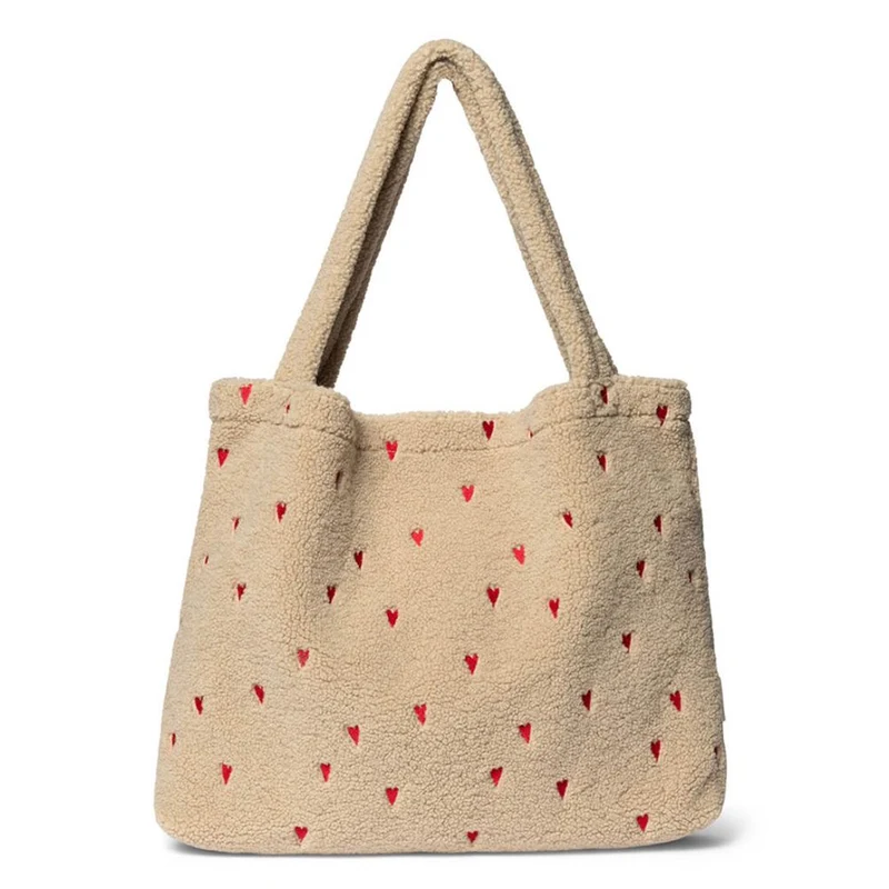 studio noos Mom Bag ecru Teddy Hearts