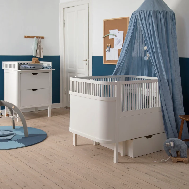 Sebra Baby- & Juniorbett weiß