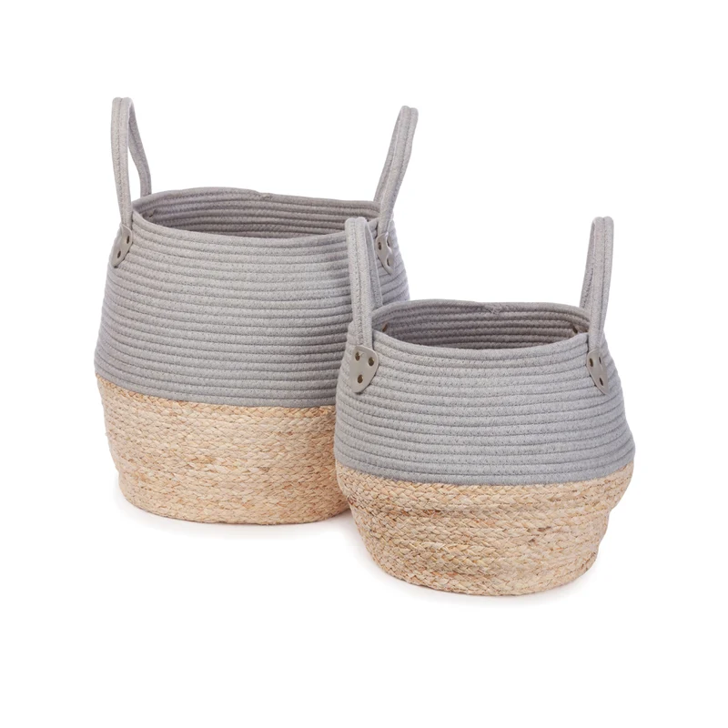 KidsDepot Aufbewahrungskorb grau/natur