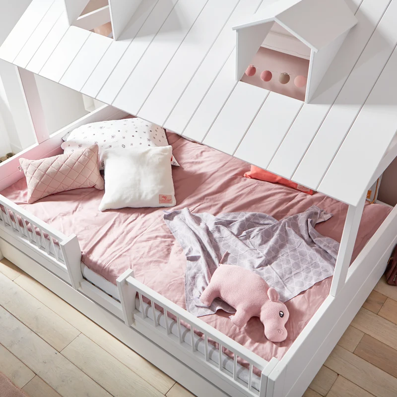 LIFETIME Beachhouse Bett mit deluxe Lattenrost weiß