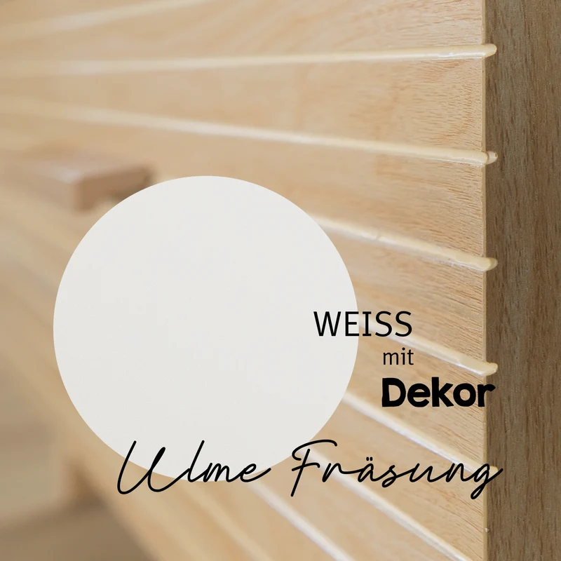 Möbelset 'Theo' 2-teilig - Umbaubares Babybett 70x140 + Wickelkommode - Weiß / Eiche