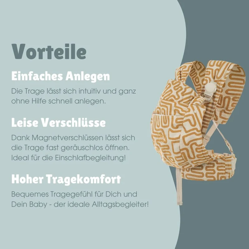 Premium Babytrage | Bohemian Gold