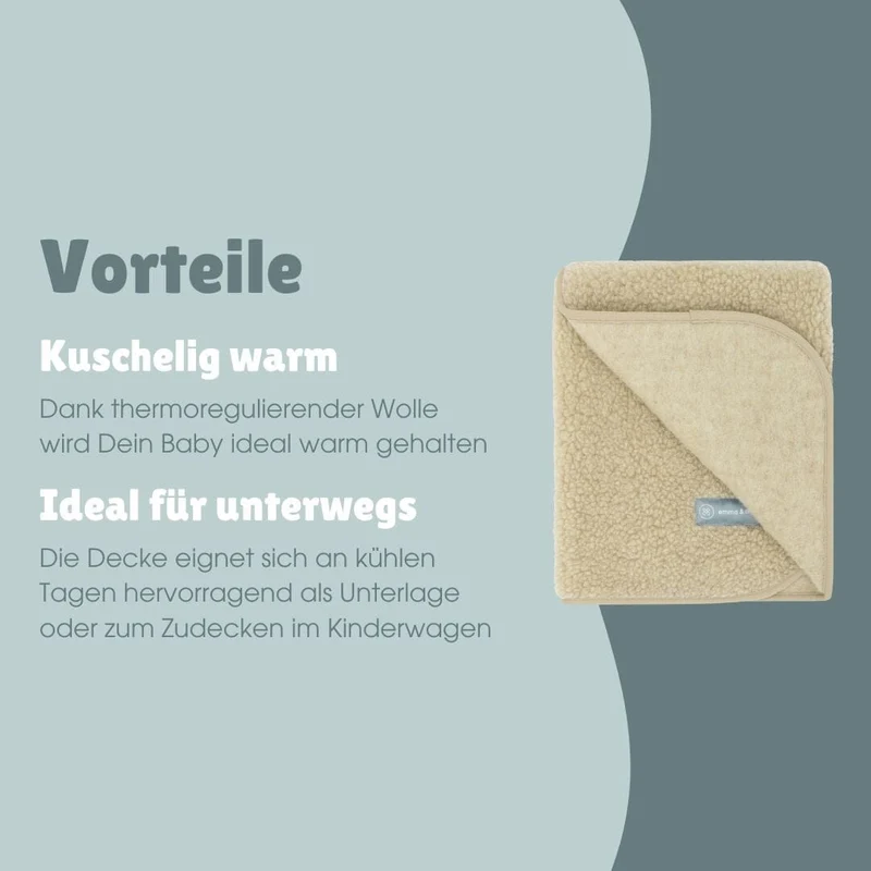 Babydecke aus Merinowolle | Essential Beige