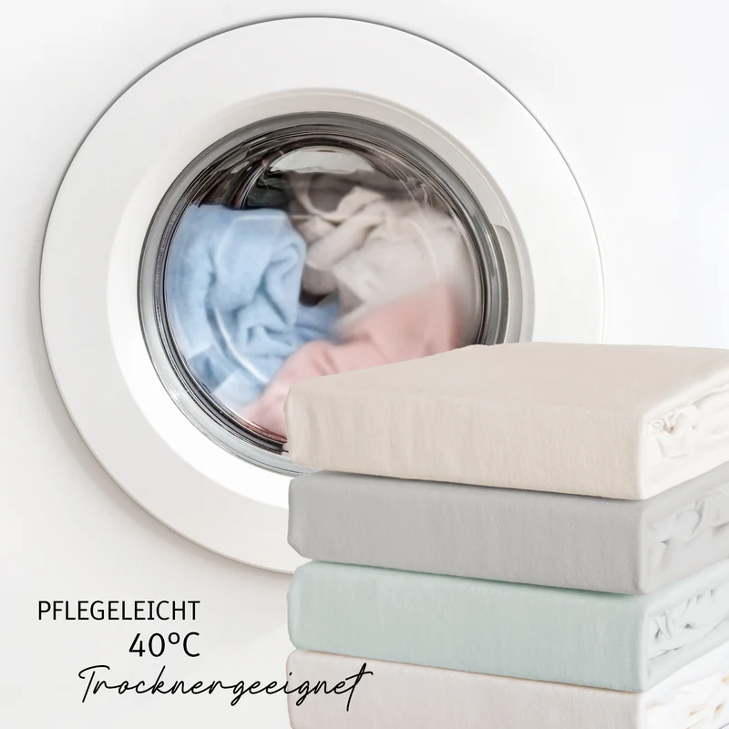 Spannbettlaken 'Seashells Indigo' - GOTS & Oeko Tex 100 zertifiziert - Jersey - Blau