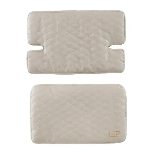 Sitzverkleinerer 2-teilig 'Greyish gesteppt' - Zubehör für Hochstuhl 'Nature Up' - Beige