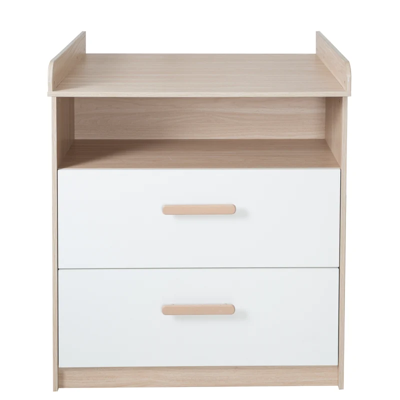 Babymöbel Set Cabane 2-teilig - Weiß / Dekor Eiche
