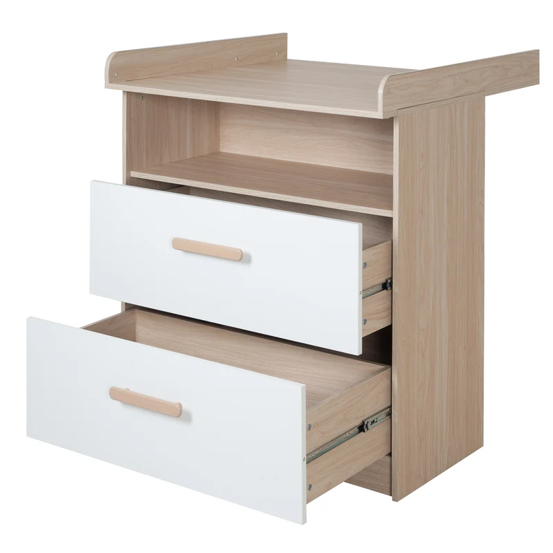 Babymöbel Set Cabane 2-teilig - Weiß / Dekor Eiche