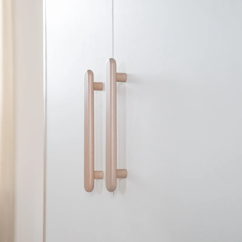 Babyzimmer Set Cabane 3-teilig in Hausoptik - Weiß / Dekor Eiche