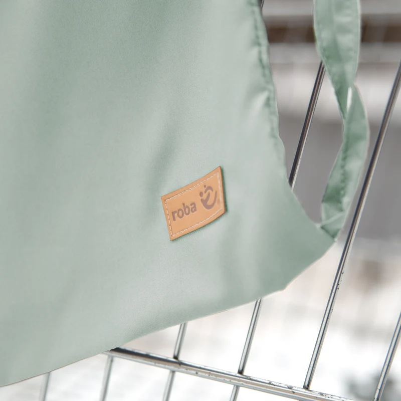 Einkaufswagenschutz 'roba Style' für Babys inkl. Tragerucksack - Frosty Green