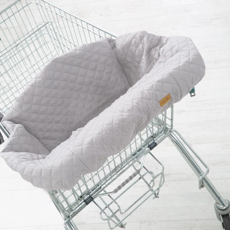 Einkaufswagenschutz 'roba Style' für Babys inkl. Tragerucksack - Hellgrau