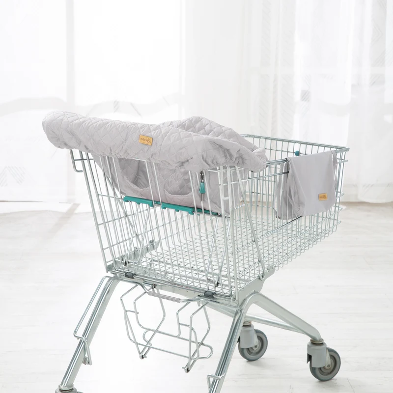 Einkaufswagenschutz 'roba Style' für Babys inkl. Tragerucksack - Hellgrau