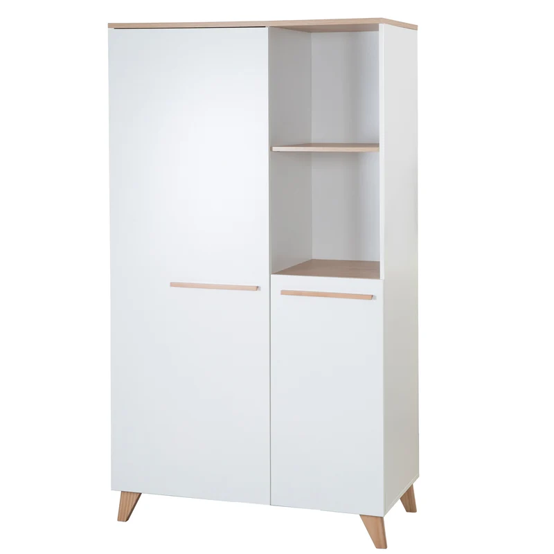 Babyzimmer 'Leon' 3-teilig - Modulares Möbelset - Weiß / Dekor Othello Eiche