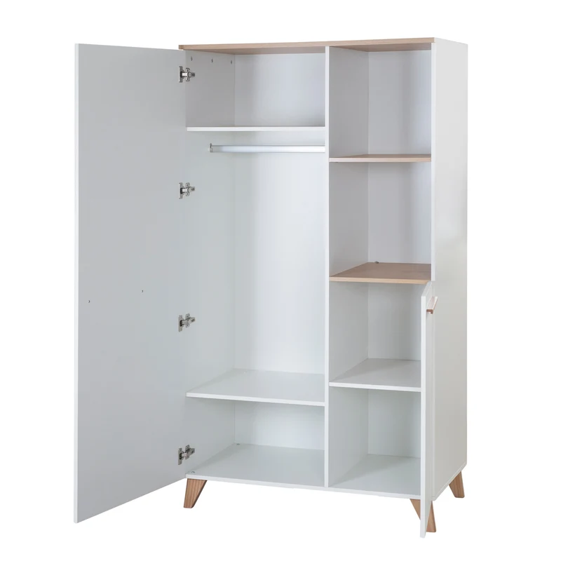 Babyzimmer 'Leon' 3-teilig - Modulares Möbelset - Weiß / Dekor Othello Eiche