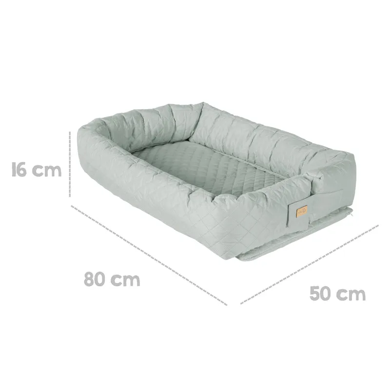 Babylounge 3 in 1 'roba Style' frosty green - Reisebett, Bettschlange oder Wickelauflage