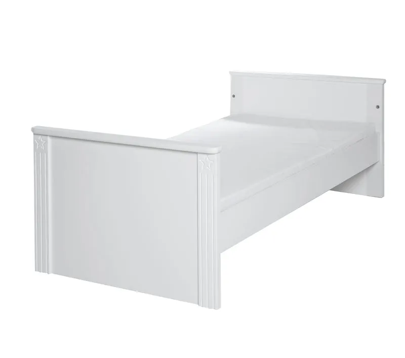 Kindermöbelset 'Maxi' weiß inkl. Kombi-Bett, 70 x 140 cm & breiter Wickelkommode