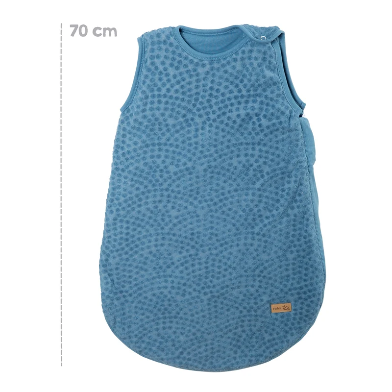 Schlafsack 70 - 90 cm 'Seashells Indigo' - Bio-Baumwolle - GOTS & Oeko-Tex zertifiziert