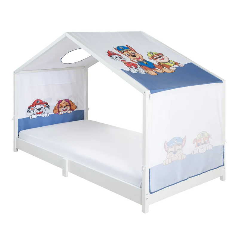 Hausbettbezug 90 x 200 cm 'Paw Patrol' - Weiß / Blau