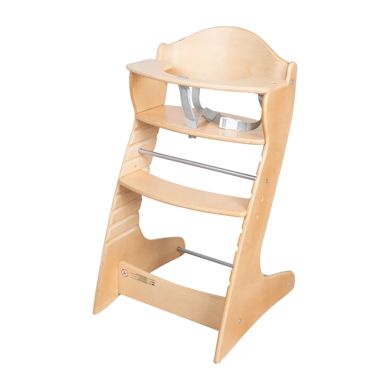 Treppenhochstuhl "Chair Up " – mitwachsender Hochstuhl für Babys & Kinder, Holz natur
