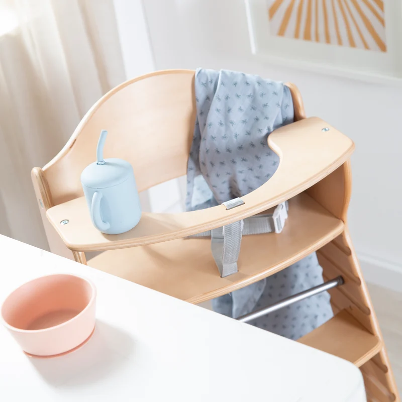 Treppenhochstuhl "Chair Up " – mitwachsender Hochstuhl für Babys & Kinder, Holz natur
