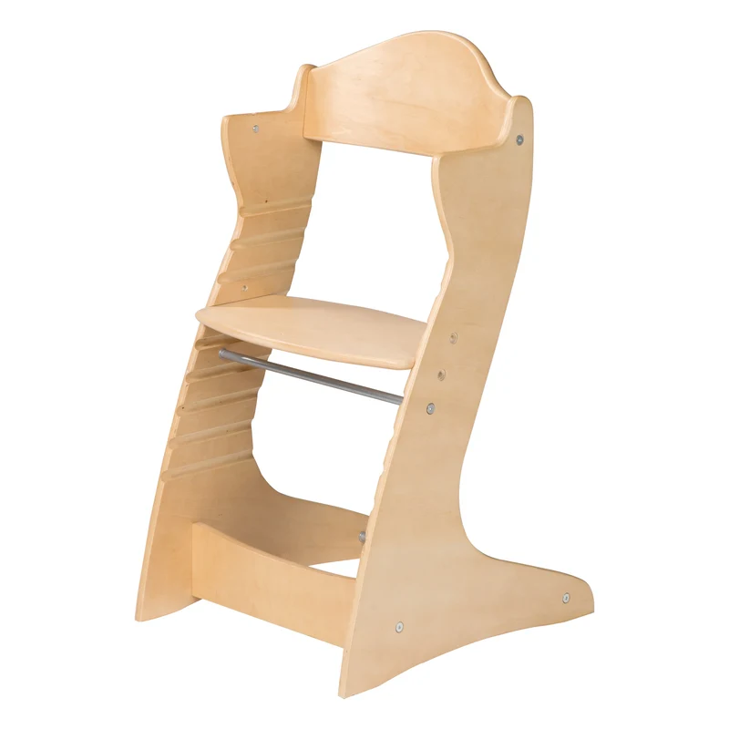 Treppenhochstuhl "Chair Up " – mitwachsender Hochstuhl für Babys & Kinder, Holz natur