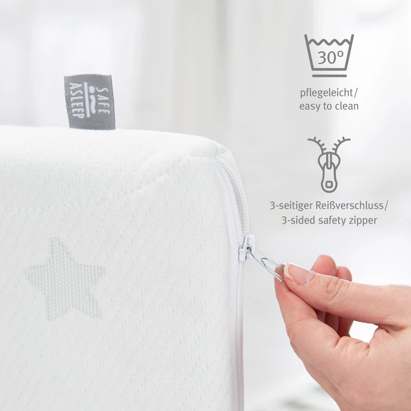 Babybettmatratze "safe asleep®" – Air Balance Easy, 60 x 120 x 9 cm, für optimales Schlafklima