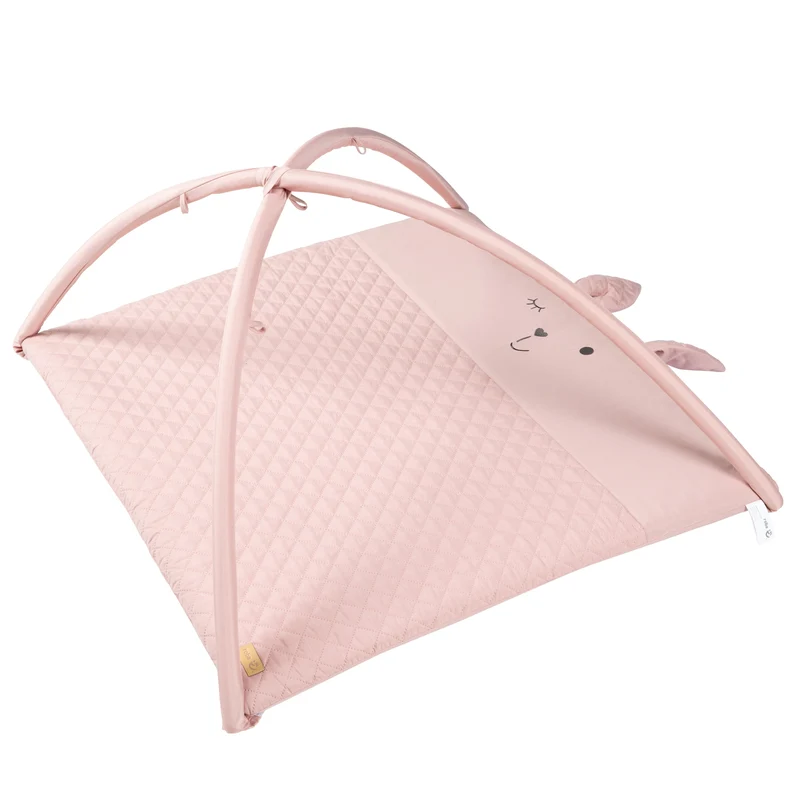 Krabbeldecke "roba Style" – 85 x 75 cm, Spielbogen mit 5 Elementen "Lily"