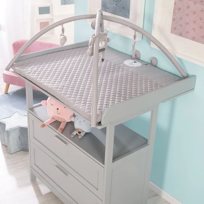 Krabbeldecke "roba Style" – 85 x 75 cm, Spielbogen mit 5 Elementen "Sammy"