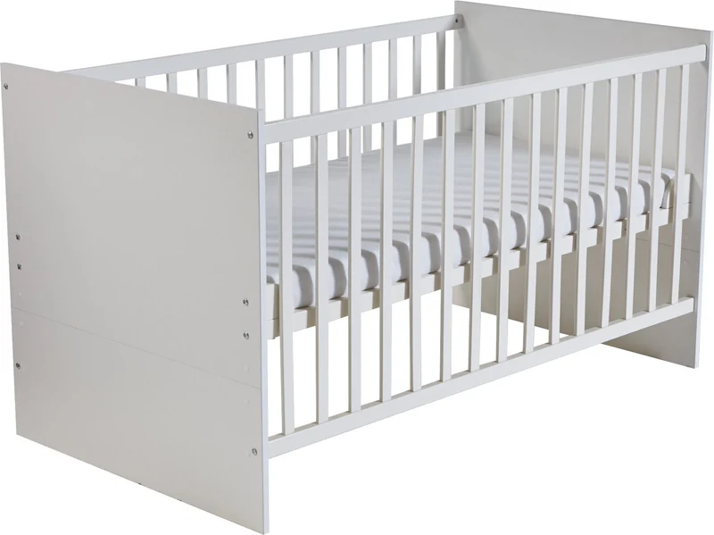Zimmerset "Maren" – inkl. Kombi-Kinderbett 70 x 140 cm & breite Wickelkommode, weiß