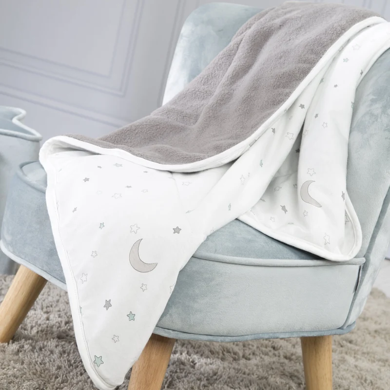 Babydecke "Sternenzauber" – Jerseydecke aus Baumwolle, 80 x 80 cm