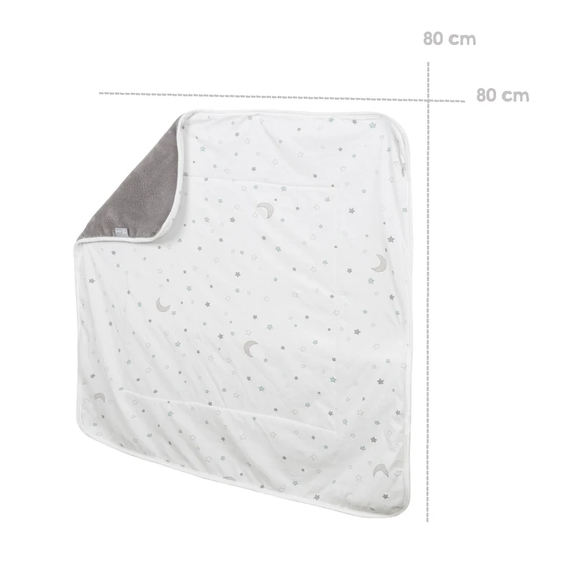 Babydecke "Sternenzauber" – Jerseydecke aus Baumwolle, 80 x 80 cm