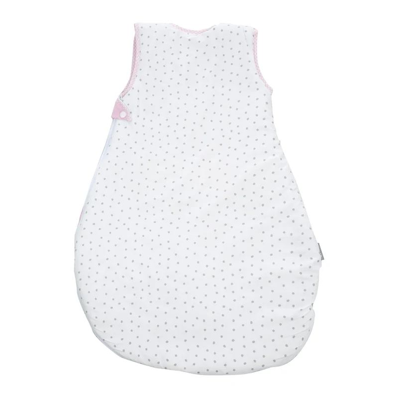 Schlafsack "Kleine Wolke rosa" – 90 cm, ganzjähriger Babyschlafsack, atmungsaktive Baumwolle