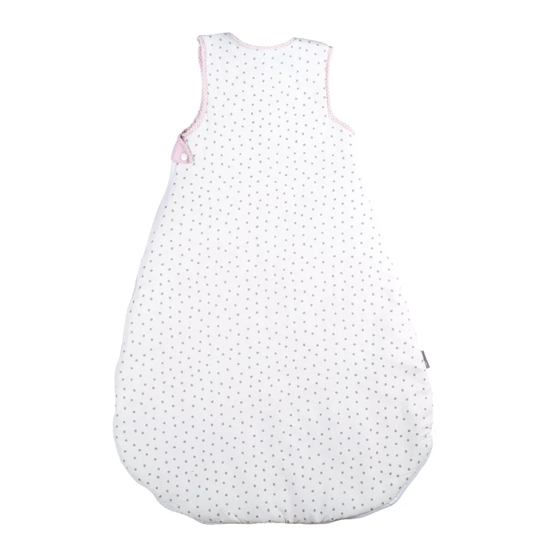 Schlafsack "Kleine Wolke rosa" – 90 cm, ganzjähriger Babyschlafsack, atmungsaktive Baumwolle