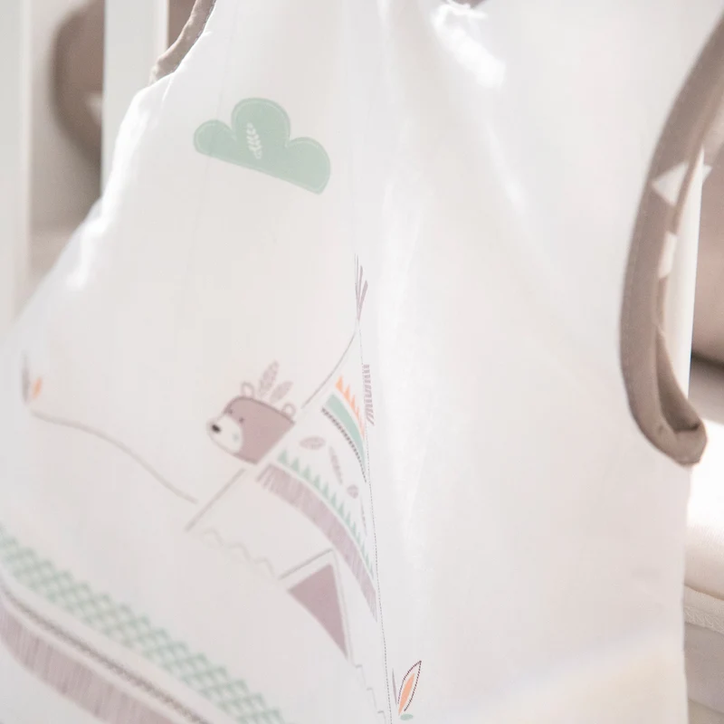 Schlafsack "Indibär" – 90 cm, ganzjährig, aus atmungsaktiver Baumwolle, unisex