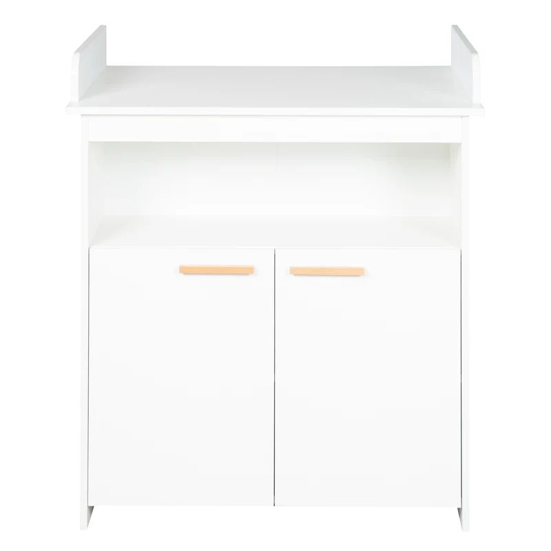 Zimmer Set 'Lilo' - Kombi-Bett 70x140 + Wickelkommode + Kleiderschrank - Weiß