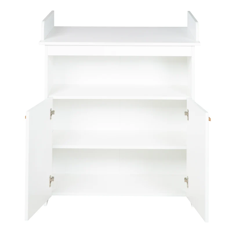 Zimmer Set 'Lilo' - Kombi-Bett 70x140 + Wickelkommode + Kleiderschrank - Weiß