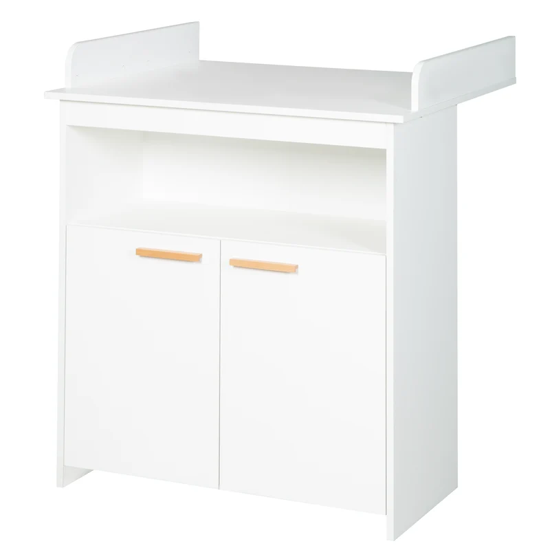 Zimmer Set 'Lilo' - Kombi-Bett 70x140 + Wickelkommode + Kleiderschrank - Weiß