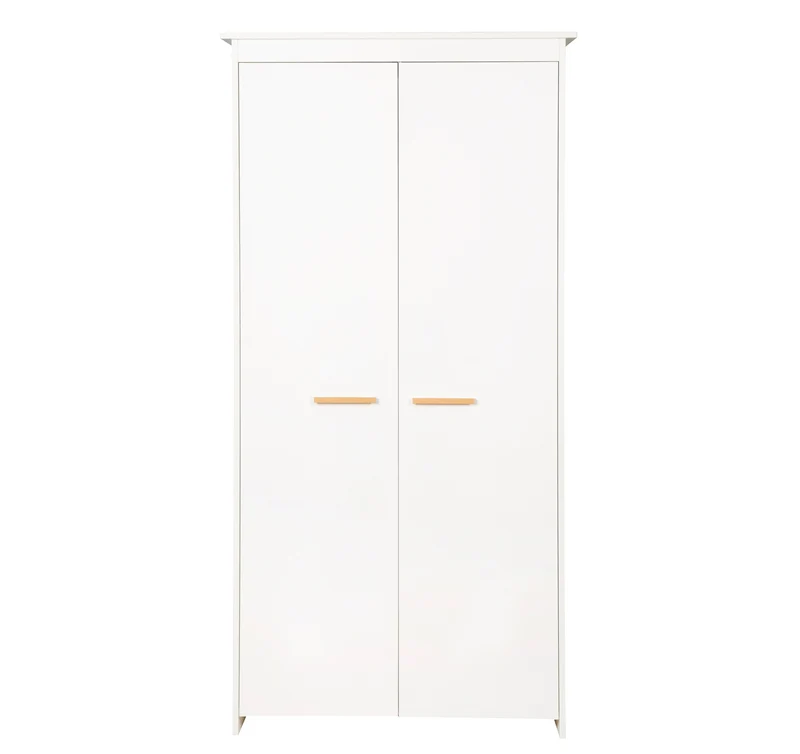 Zimmer Set 'Lilo' - Kombi-Bett 70x140 + Wickelkommode + Kleiderschrank - Weiß