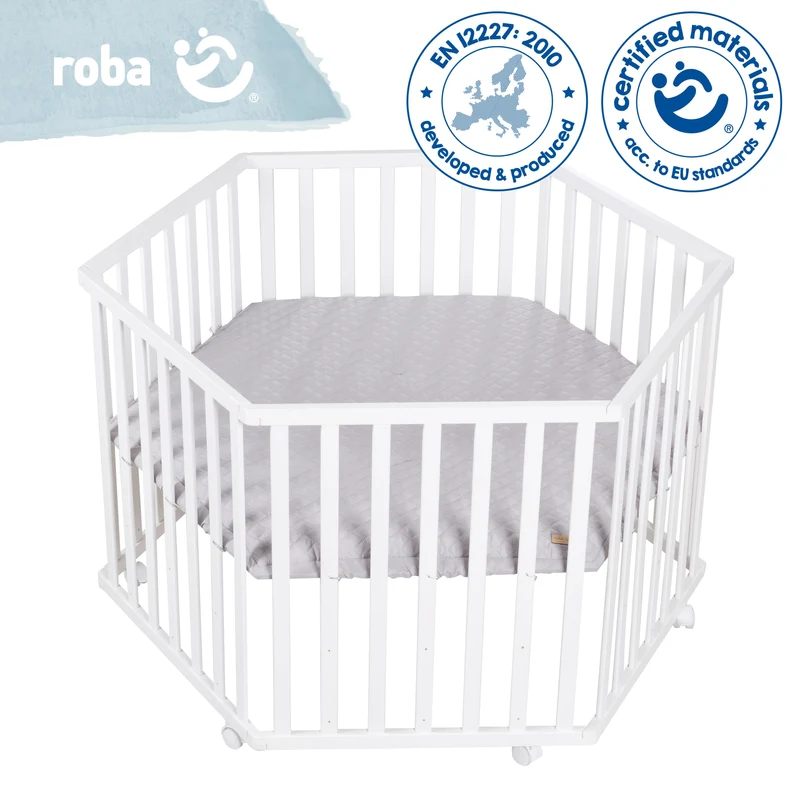 Bundle "roba Style" – inkl. Laufgitter 6-eckig & geprüfter Laufgittermatratze