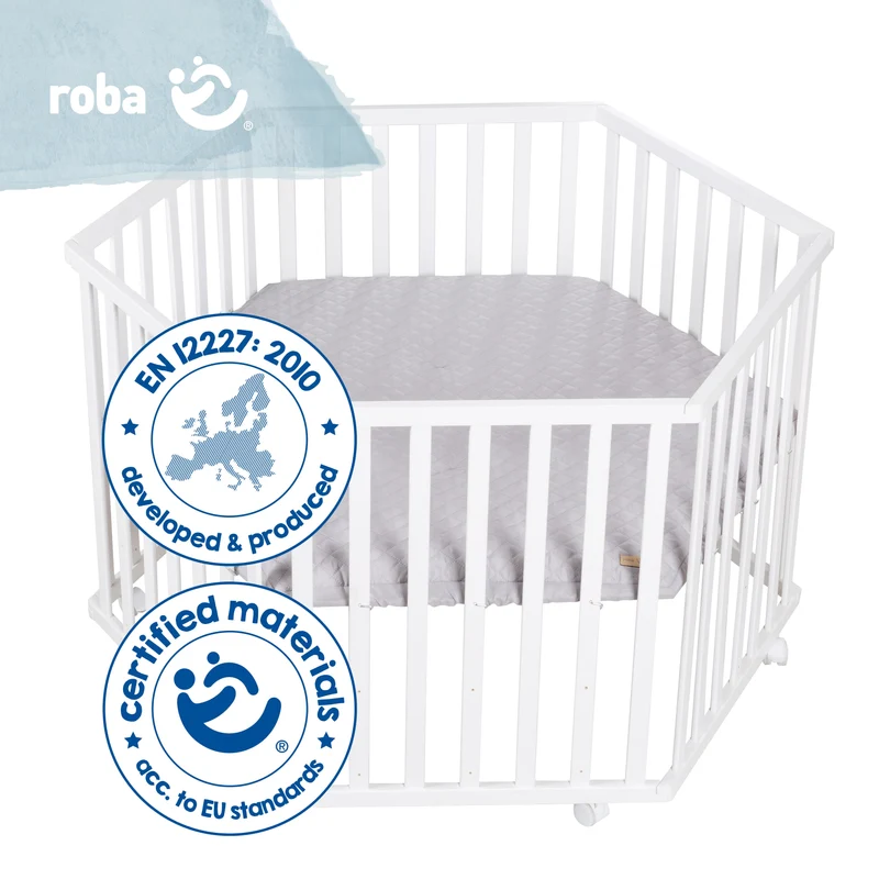 Bundle "roba Style" – inkl. Laufgitter 6-eckig & geprüfter Laufgittermatratze