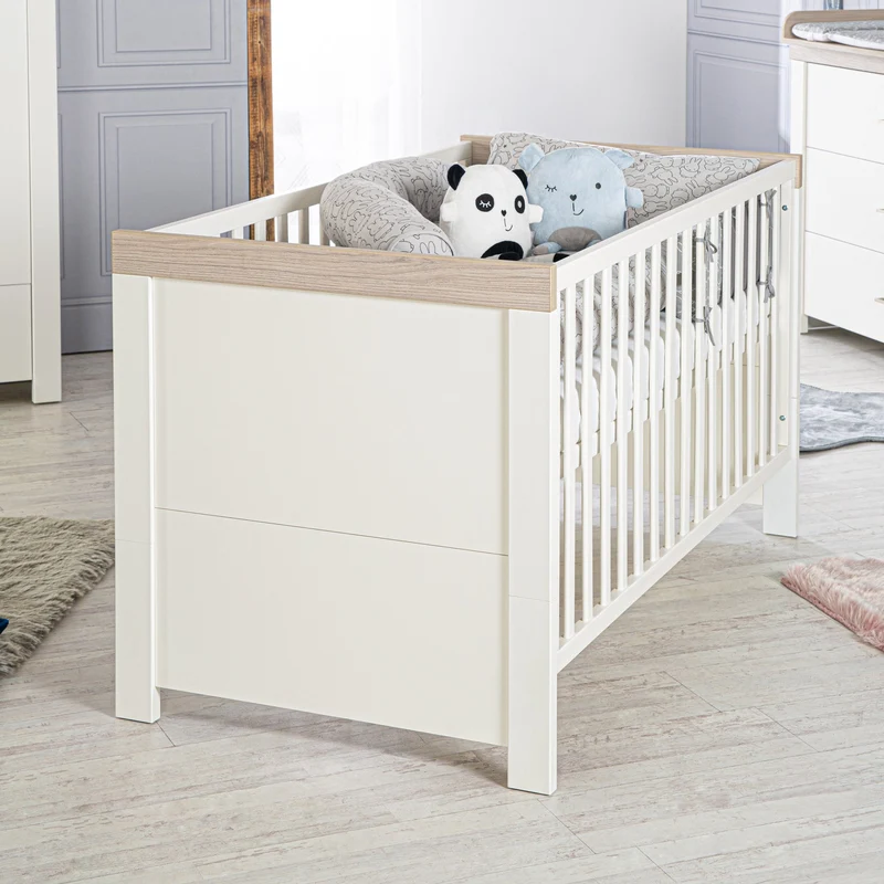 Kindermöbelset "Lucy‘ – 3-teilig, inkl. Kombi-Kinderbett 70 x 140 cm, Wickelkommode & Schrank 3-türig