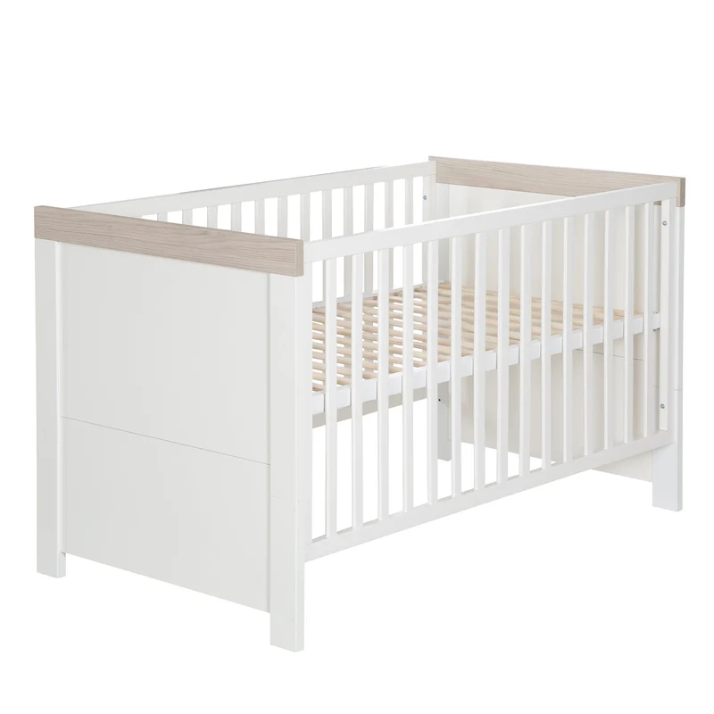 Kindermöbelset "Lucy‘ – 2-teilig, inkl. Kombi-Kinderbett 70 x 140 cm, Wickelkommode breit