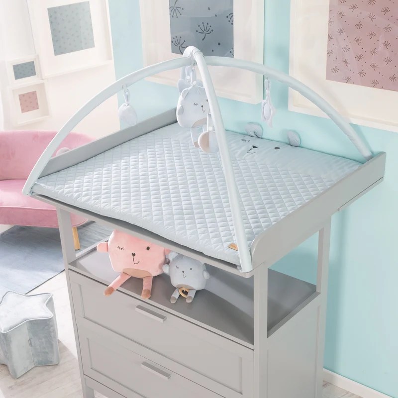 Krabbeldecke "roba Style" – 85 x 75 cm, Spielbogen mit 5 Elementen "Benny"