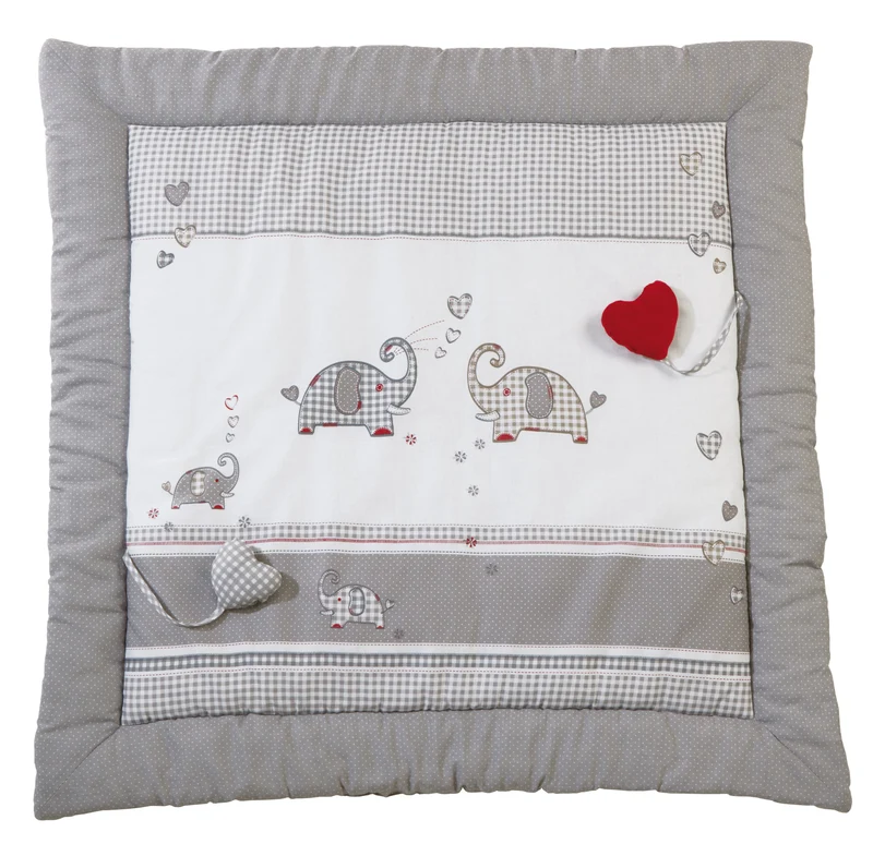 Krabbeldecke "Jumbotwins" – 100 x 100 cm, Spiel-/Laufgittereinlage, Baumwolle