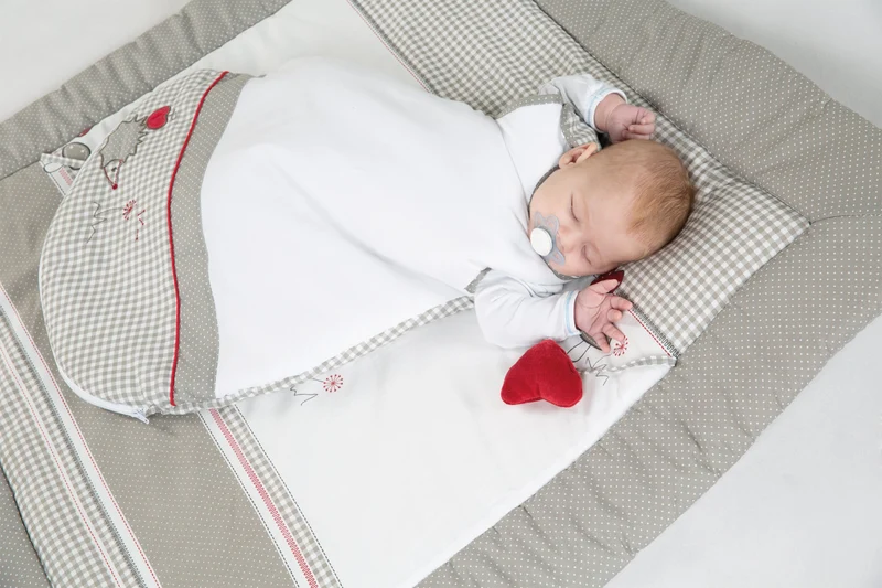 Schlafsack "Adam & Eule" – 70 cm, ganzjährig, atmungsaktive Baumwolle, unisex